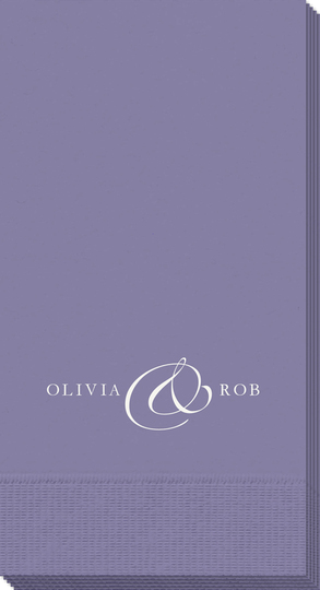 Elegant Ampersand Guest Towels